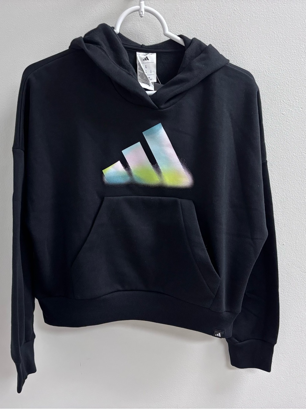Adidas Girls Logo Hoodie Size Large (14) NWT